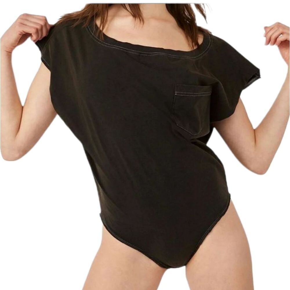 FREE PEOPLE Road Trip Bodysuit Size XSMALL
